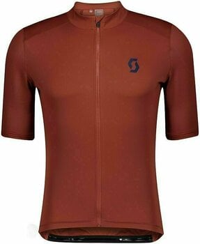 Fietsshirt Scott Endurance 10 S/SL Jersey Rust Red/Midnight Blue S - 1