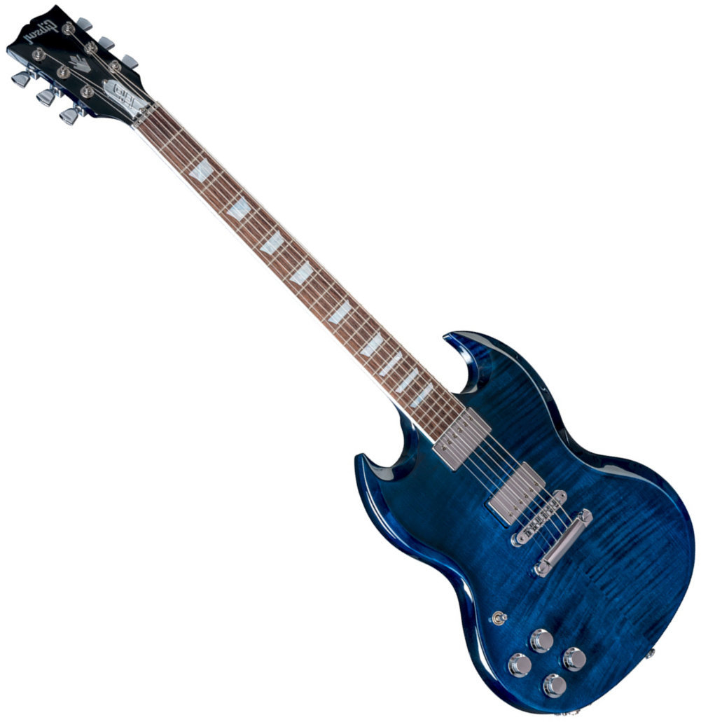 Guitare électrique Gibson SG Standard HP 2018 Left Hand Cobalt Fade