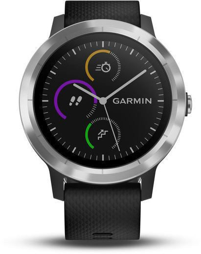Smart hodinky Garmin vívoactive 3 Black Silicone/Stainless Steel