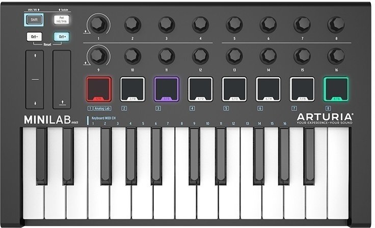 MIDI toetsenbord Arturia Minilab MKII Black