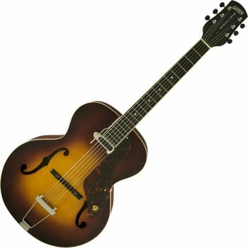 Halbresonanz-Gitarre Gretsch G9555 New Yorker Archtop Katalox FB Vintage Sunburst - 1