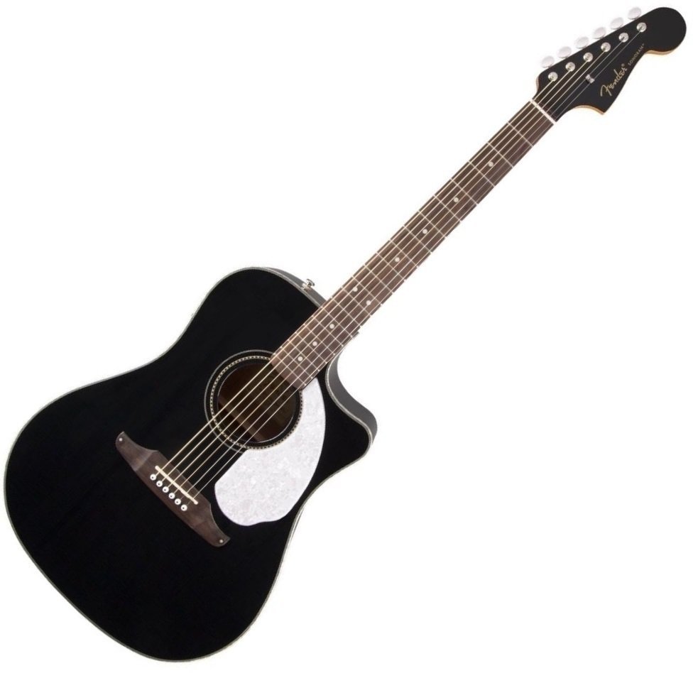 Guitarra electroacústica Fender Sonoran SCE Walnut FB Black
