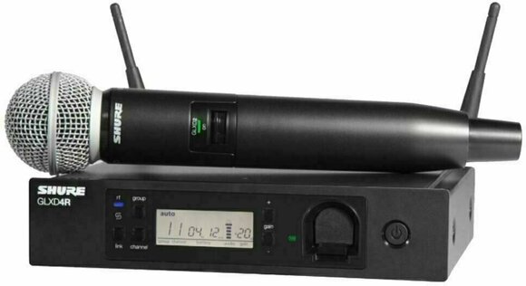 Ručný bezdrôtový systém, handheld Shure GLXD24RE/SM58 Z2: 2404-2478 MHz - 1