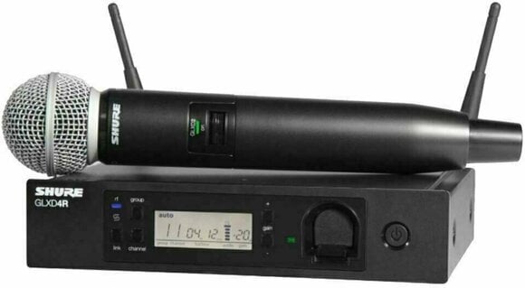 Trådløst håndholdt mikrofonsæt Shure GLXD24RE/B87A Z2: 2404-2478 MHz - 1