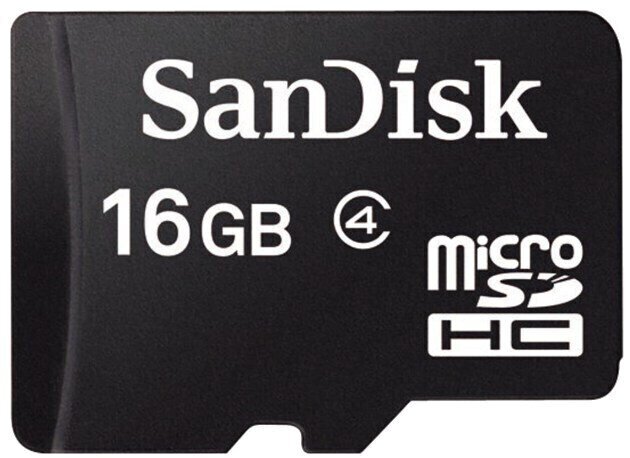 Κάρτα Μνήμης SanDisk microSDHC Class 4 16 GB SDSDQM-016G-B35