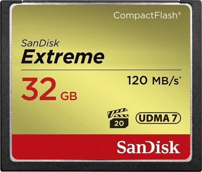 Cartão de memória SanDisk Extreme CompactFlash 32 GB SDCFXSB-032G-G46 CompactFlash 32 GB Cartão de memória