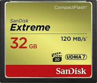 Cartão de memória SanDisk Extreme CompactFlash 32 GB SDCFXSB-032G-G46 CompactFlash 32 GB Cartão de memória - 1