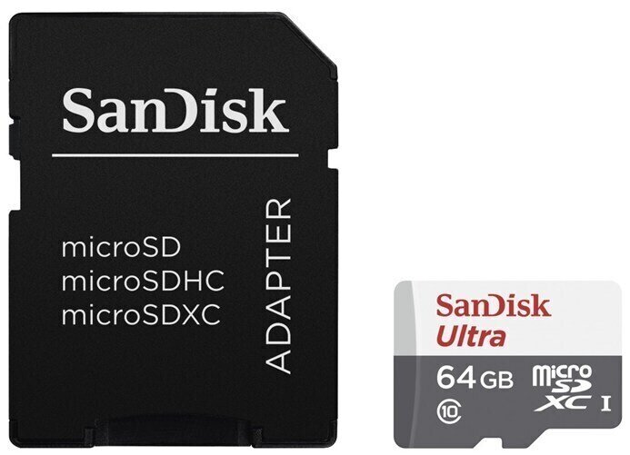 Speicherkarte SanDisk Ultra microSDXC 64 GB SDSQUNS-064G-GN3MA