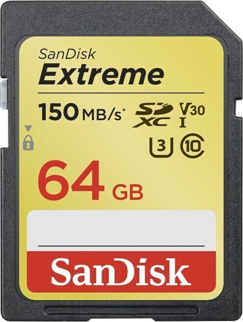 Cartão de memória SanDisk Extreme SDXC 64 GB SDSDXV6-064G-GNCIN SDXC 64 GB Cartão de memória