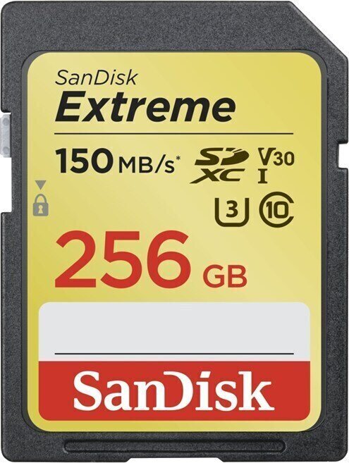 Cartão de memória SanDisk Extreme SDXC 256 GB SDSDXV5-256G-GNCIN SDXC 256 GB Cartão de memória