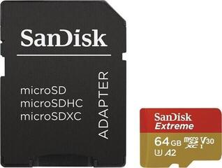 Memory Card SanDisk Extreme microSDXC 64 GB SDSQXA2-064G-GN6AA Micro SDXC 64 GB Memory Card