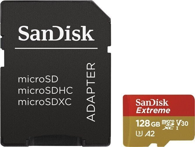 Hukommelseskort SanDisk Extreme microSDXC 128 GB SDSQXA1-128G-GN6AA Micro SDXC 128 GB Hukommelseskort
