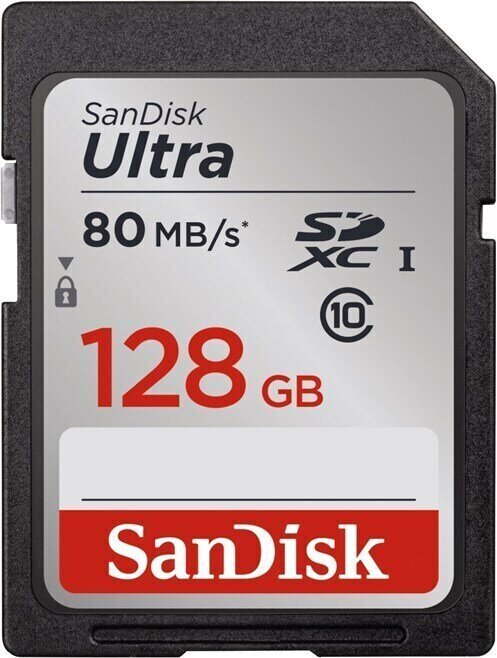 Memóriakártya SanDisk Ultra 128 GB SDXC SDSDUN4-128G-GN6IN SDXC 128 GB Memóriakártya