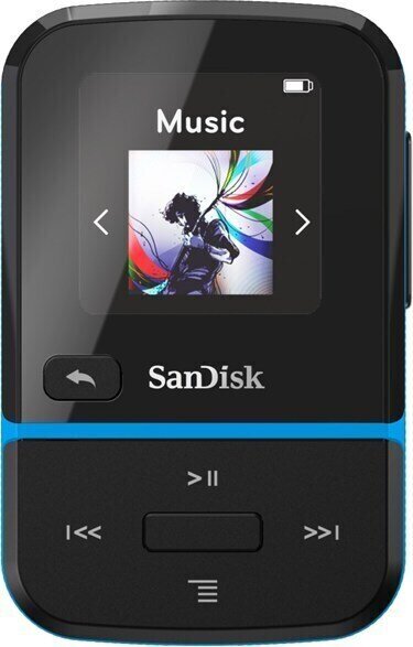 Kapesní hudební přehrávač SanDisk MP3 Clip Sport GO 16 GB Modrá