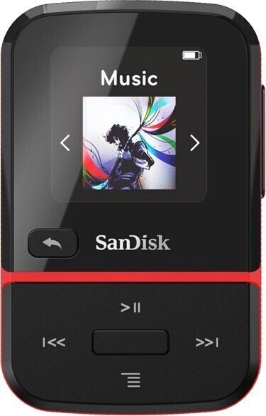 Kézi zenelejátszó SanDisk MP3 Clip Sport GO 16 GB Piros