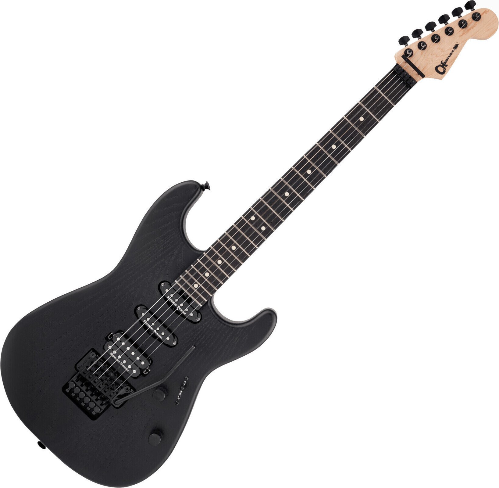 Elektromos gitár Charvel Pro-Mod San Dimas Style 1 HSS FR Sassafras EB Satin Black