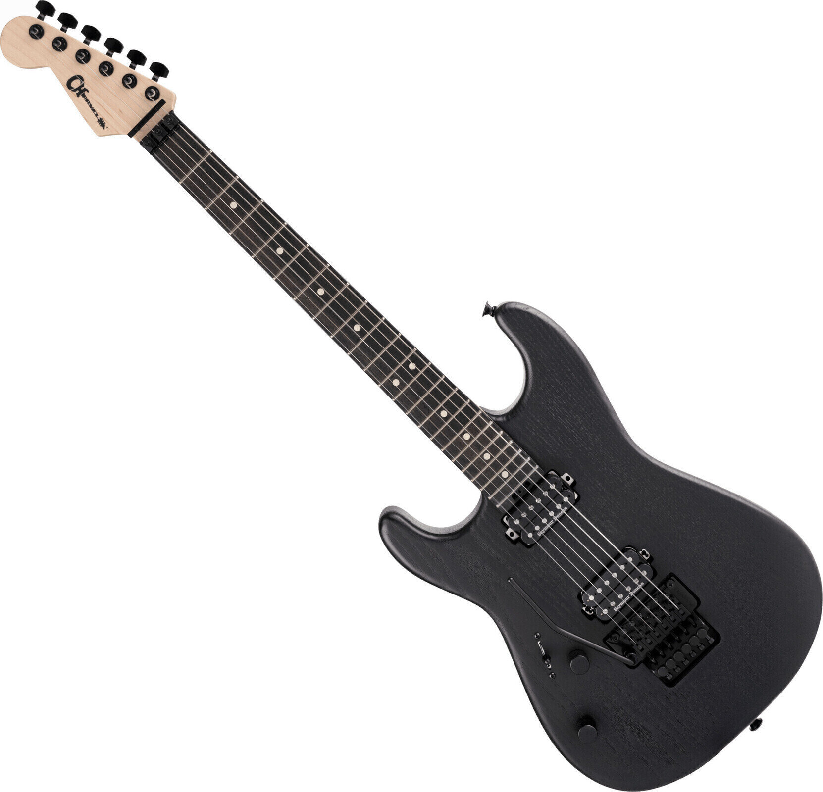 Guitarra elétrica Charvel Pro-Mod San Dimas Style 1 HH FR LH Sassafras EB Satin Black