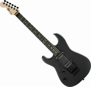 Elektromos gitár Charvel Pro-Mod San Dimas Style 1 HH FR LH Sassafras EB Satin Black - 1