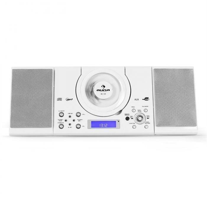 Επιτραπέζια Συσκευή Αναπαραγωγής Μουσικής Auna MC-120 White