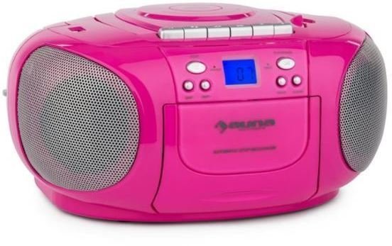 Επιτραπέζια Συσκευή Αναπαραγωγής Μουσικής Auna BoomBerry Boom Box Pink