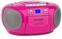 Desktop Music Player Auna BoomBerry Boom Box Pink