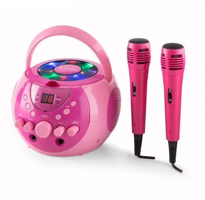 Karaoke rendszer Auna SingSing Pink
