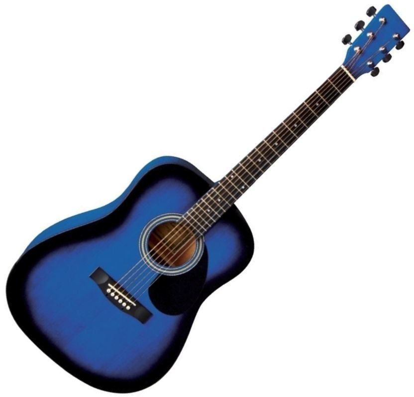 Akustikgitarre VGS D-1 Blueburst