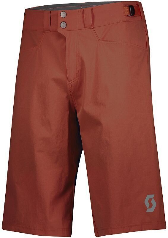 Pantaloncini e pantaloni da ciclismo Scott Trail Flow Rust Red L Pantaloncini e pantaloni da ciclismo