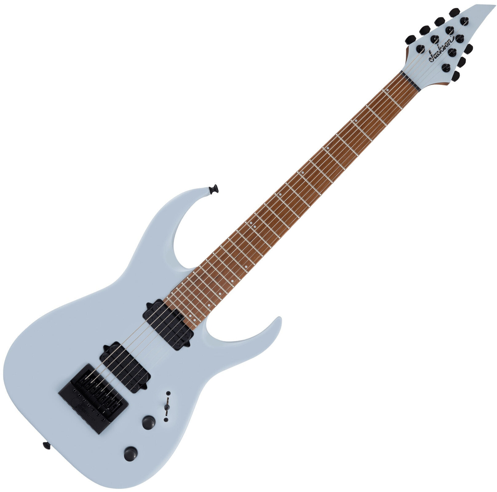 Guitare électrique Jackson Pro Series Signature Misha Mansoor Juggernaut ET7 Caramelized MN Gulf Blue