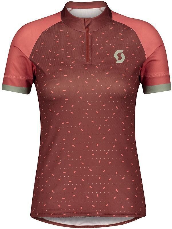 Odzież kolarska / koszulka Scott Women's Endurance 30 S/SL Golf Brick Red/Rust Red XL