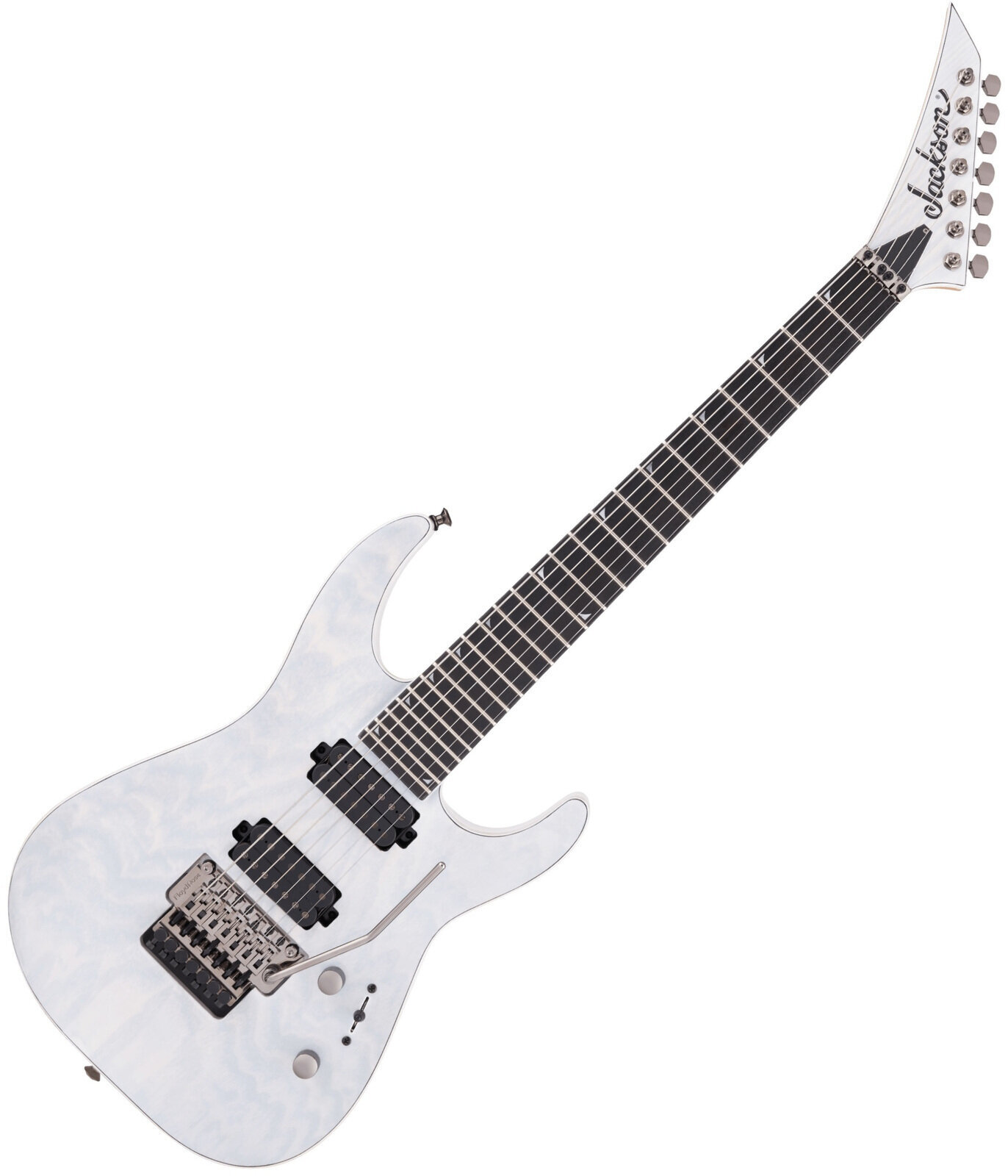 Guitarra eléctrica de 7 cuerdas Jackson Pro Series Soloist SL7A MAH EB Unicorn White