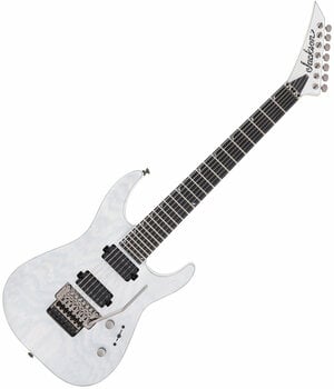 Guitarra elétrica de 7 cordas Jackson Pro Series Soloist SL7A MAH EB Unicorn White - 1
