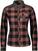 Odzież kolarska / koszulka Scott Women's Trail Flow Check L/SL Koszula Brick Red/Dark Grey XS