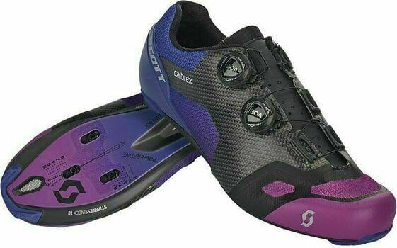 Calçado de ciclismo para homem Scott Road RC SL Supersonic Edt. Black/Drift Purple 43 Calçado de ciclismo para homem - 1