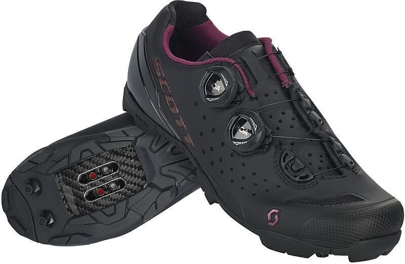 Pantofi de ciclism pentru femei Scott MTB RC Black/Nitro Purple 36 Pantofi de ciclism pentru femei