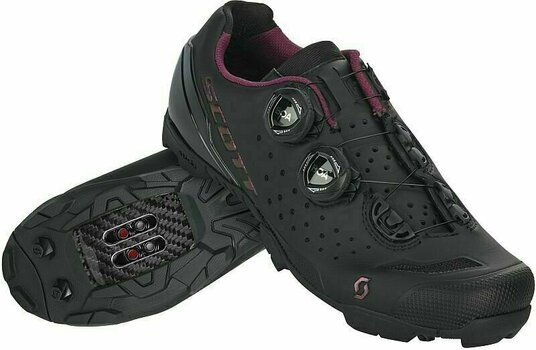 Дамски обувки за колоездене Scott MTB RC Black/Nitro Purple 42 Дамски обувки за колоездене - 1