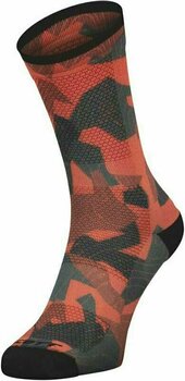 Чорапи за колоездене Scott Camo Map Fiery Red/Black 45-47 Чорапи за колоездене - 1