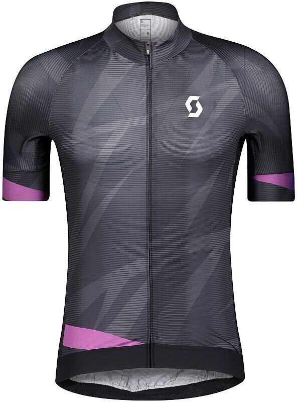 Maillot de cyclisme Scott RC Supersonic Edt S/SL Maillot Black/Drift Purple M