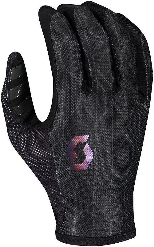 Cyklistické rukavice Scott Traction Contessa Signature Black/Nitro Purple XXS Cyklistické rukavice