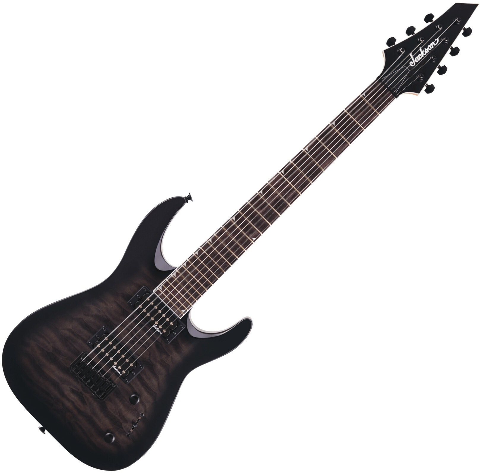 Elektrische gitaar Jackson JS Series Dinky Arch Top JS22Q-7 DKA HT AH Transparent Black Burst
