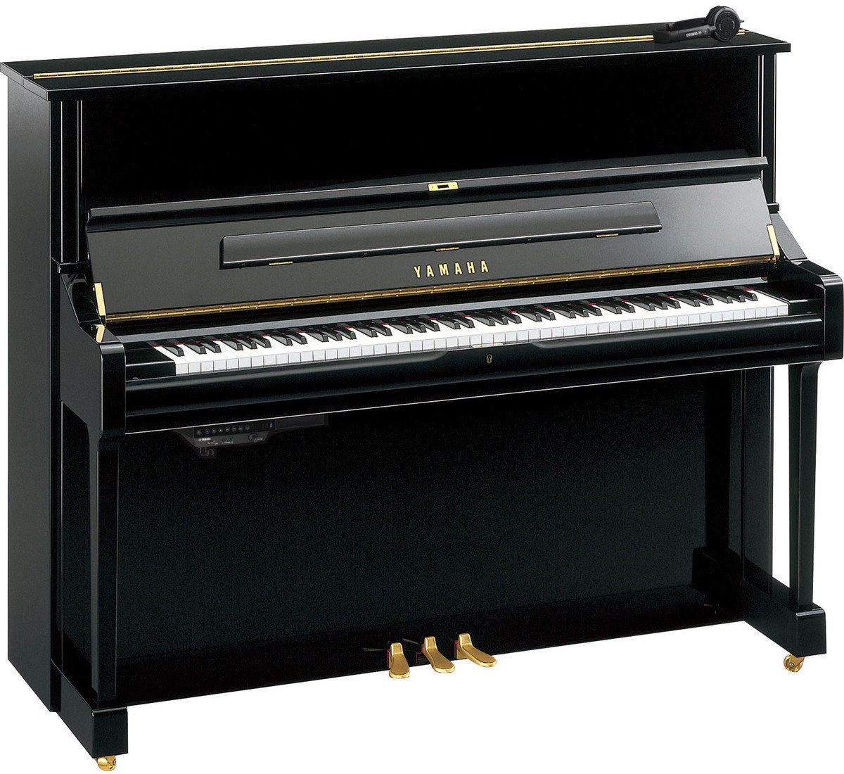 Piano digital Yamaha U1 SH Silent Upright Piano Polished Ebony