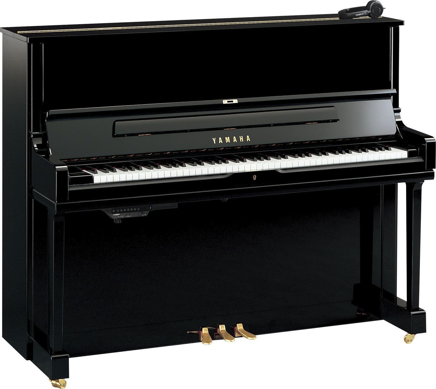 Digitális zongora Yamaha YUS1 SH Silent Upright Piano Polished Ebony
