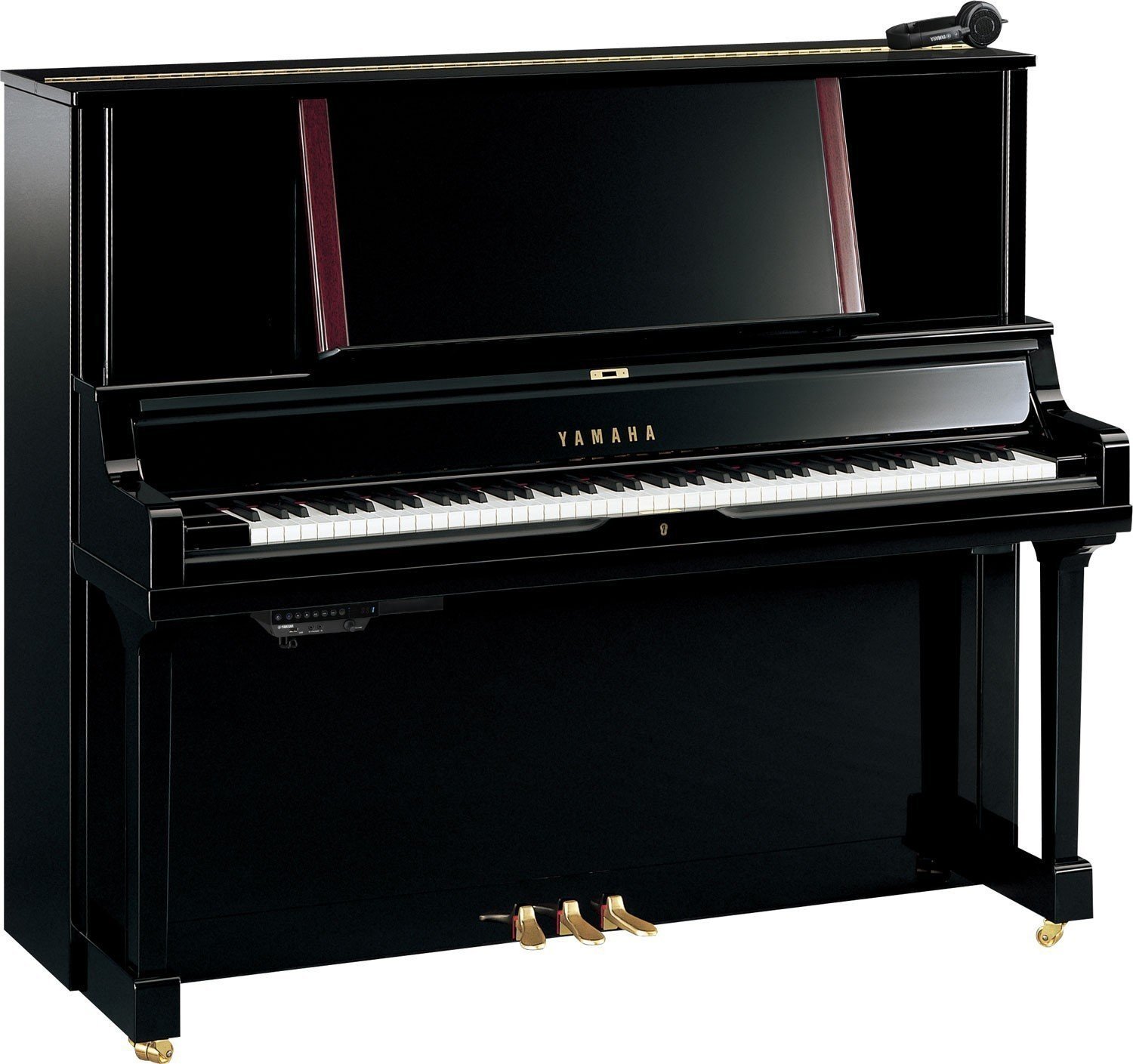 Piano numérique Yamaha YUS5 SH Silent Upright Piano Polished Ebony