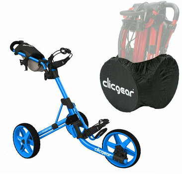 Handmatige golftrolley Clicgear 3,5+ Blue Handmatige golftrolley - 1