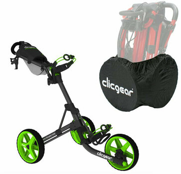 Wózek golfowy ręczny Clicgear 3,5+ Charcoal/Lime Wózek golfowy ręczny - 1