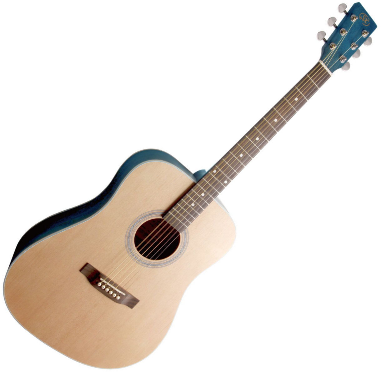 Акустична китара SX SD204 Transparent Blue