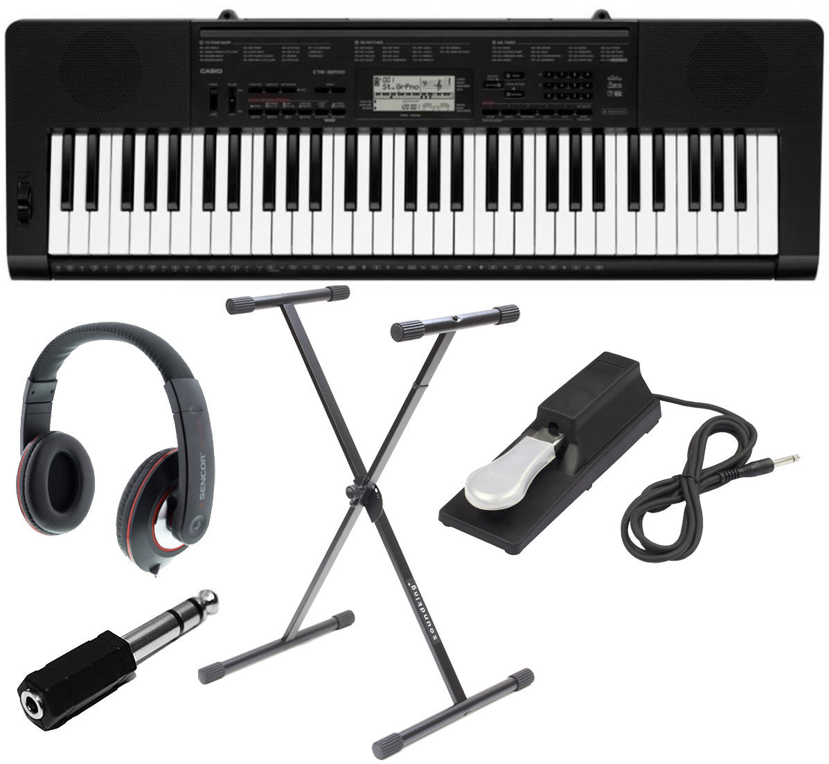 Keyboard mit Touch Response Casio CTK3200 Set