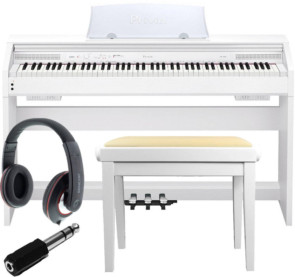 Piano numérique Casio PX760 White Set Piano numérique