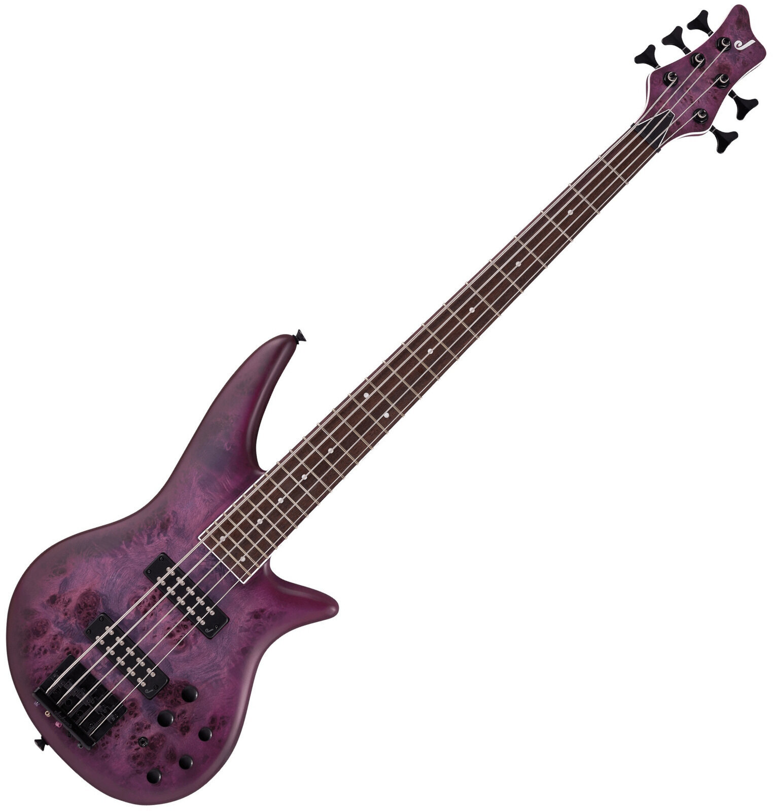 5-saitiger E-Bass, 5-Saiter E-Bass Jackson X Series Spectra Bass SBXP V IL Transparent Purple Burst