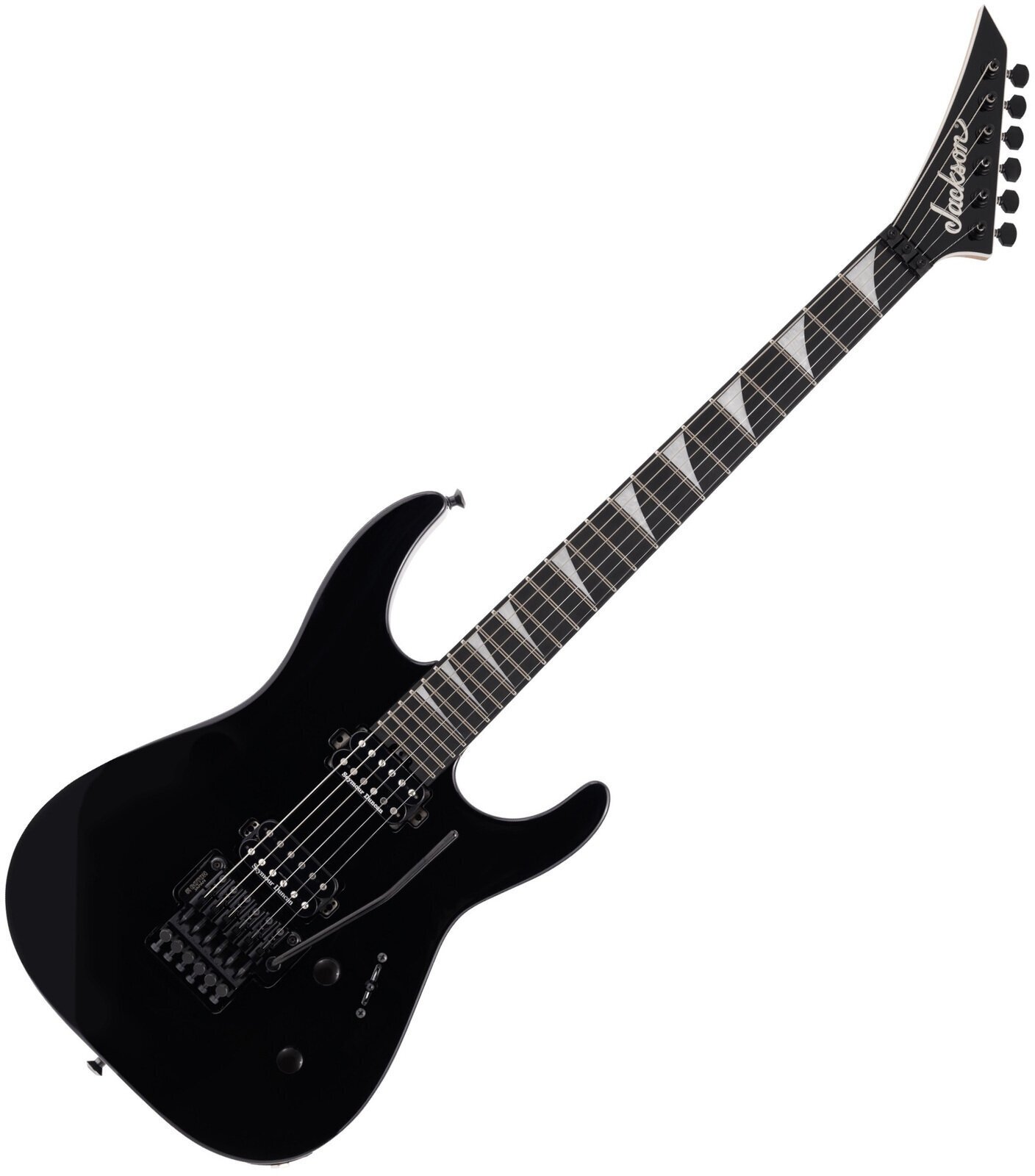 Guitarra elétrica Jackson MJ Series Dinky DKR MAH EB Gloss Black